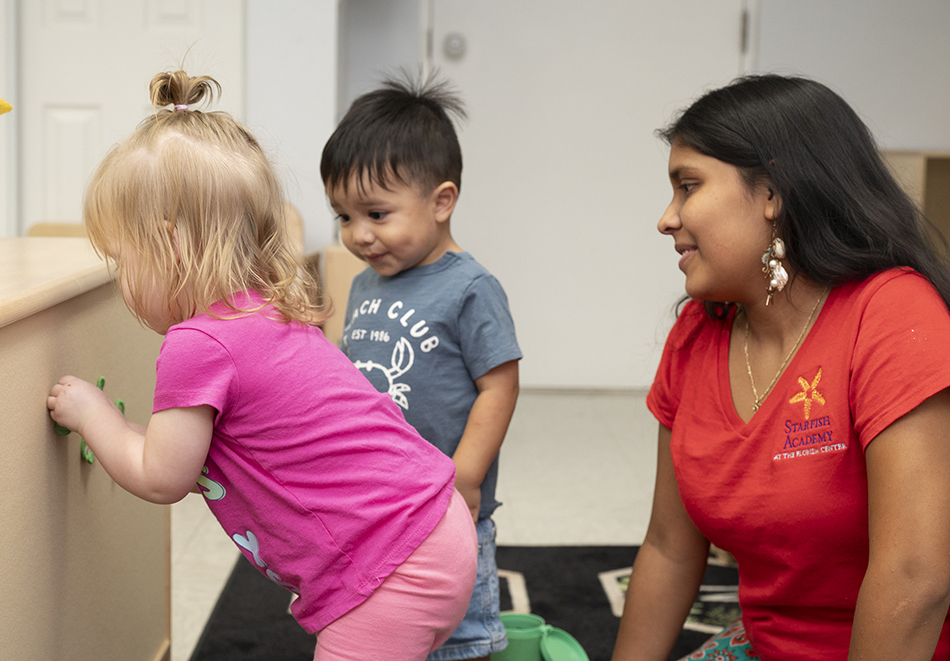Starfish Academy teacher and kids