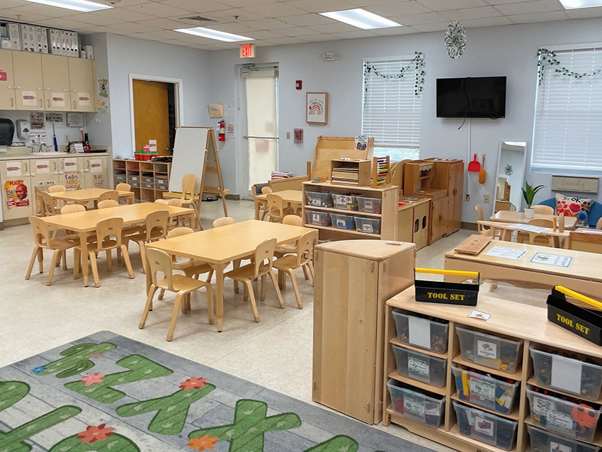 The new Reggio Emilia classroom at Starfish Academy.